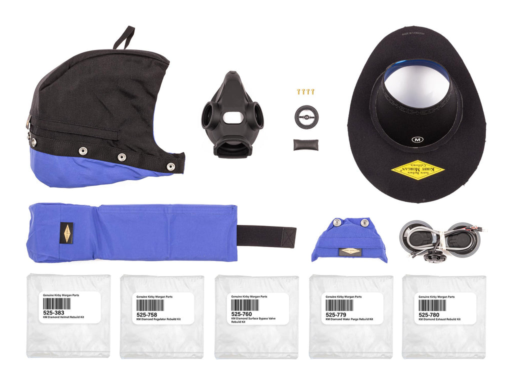 Kirby Morgan KM Diamond Helmet Overseas Spares Kit