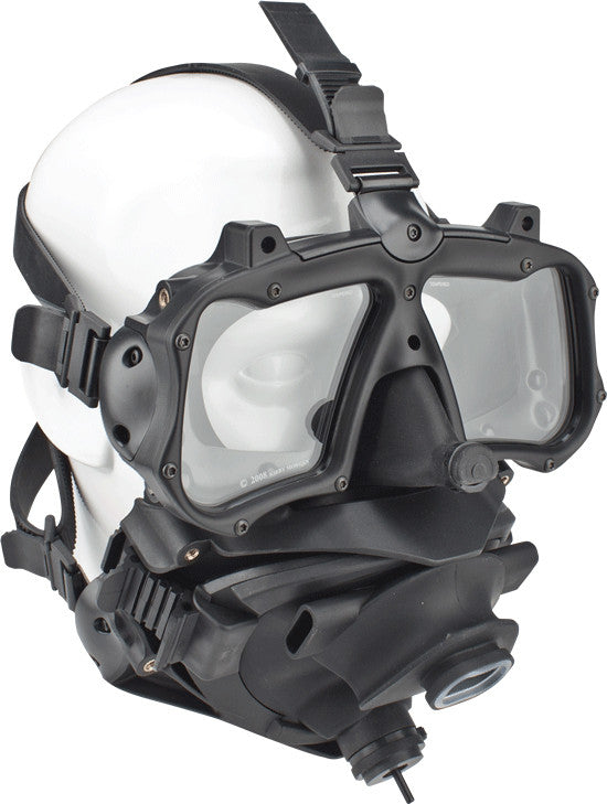 Kirby Morgan M-48 Mod-1 Full Face Diving Mask, With SCUBA Tilt to Purge Pod, Without Regulator