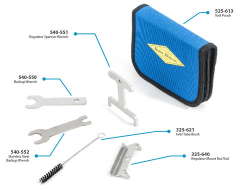 Kirby Morgan Regulator Tool Kit w/ Pouch For KM 37SS, 47, 77