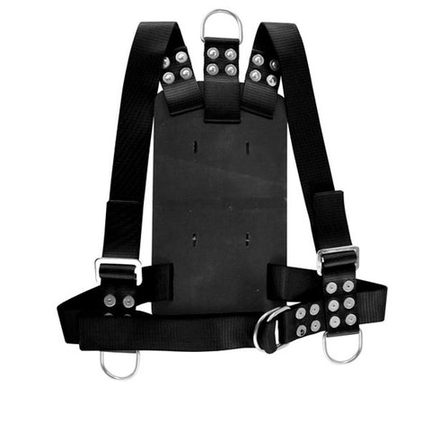 Miller Diving Black Adjustable Bell Backpack Harness - Size Medium