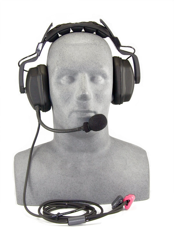 OTS THB-101 Headset Deluxe with Boom Mic. (Set up for STX-101/M/SB surface transceiver)