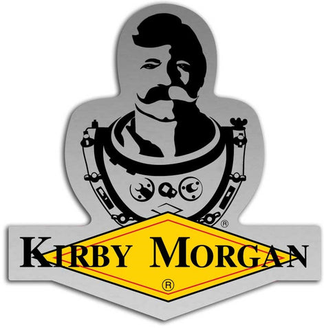 Kirby Morgan Bev KM Diamond Logo Die Cut Sticker